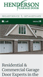 Mobile Screenshot of hendersongaragedoor.com