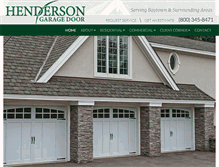 Tablet Screenshot of hendersongaragedoor.com